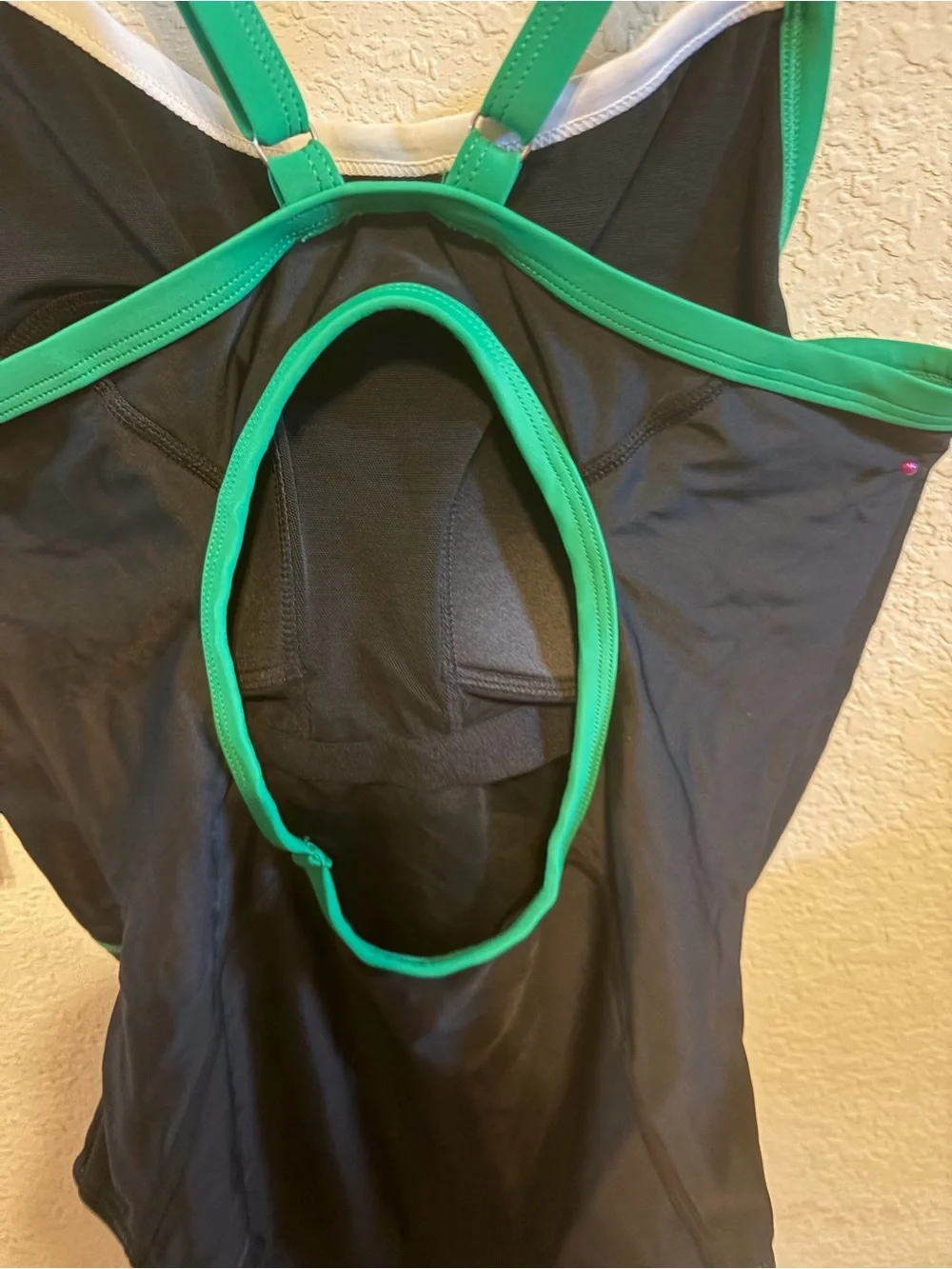 Attracosports Women’s One-Piece Swim Suit in Black and Green